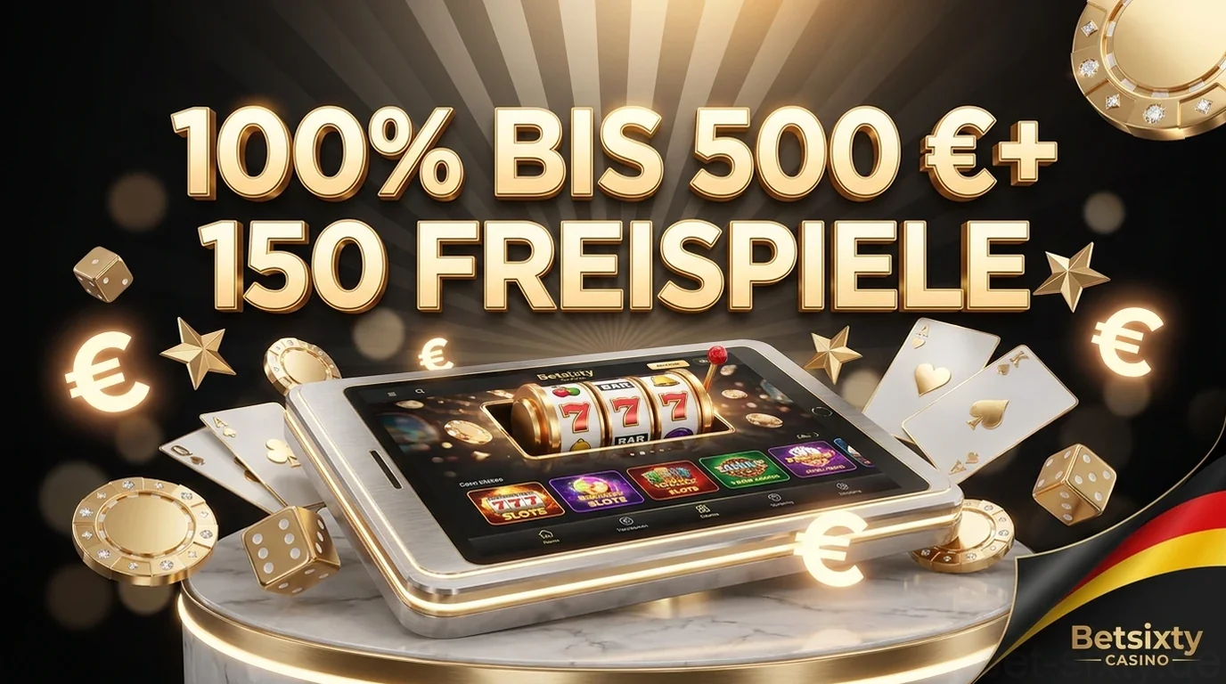 100% BIS 500 €+ 150 FREISPIELE